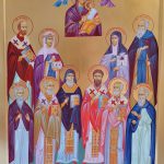 Ikone der Synaxis der Heiligen Österreichs