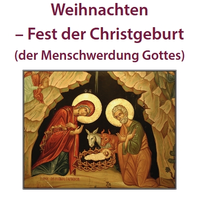DOM-Faltblatt 13 - Weihnachten, das Fest der Christgeburt