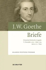 Goethe, Johann Wolfgang von - Brief des Pastors von * an den neuen Pastor zu *