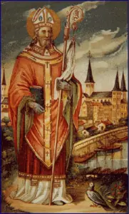 Andachtsbild des heiligen Kunibert