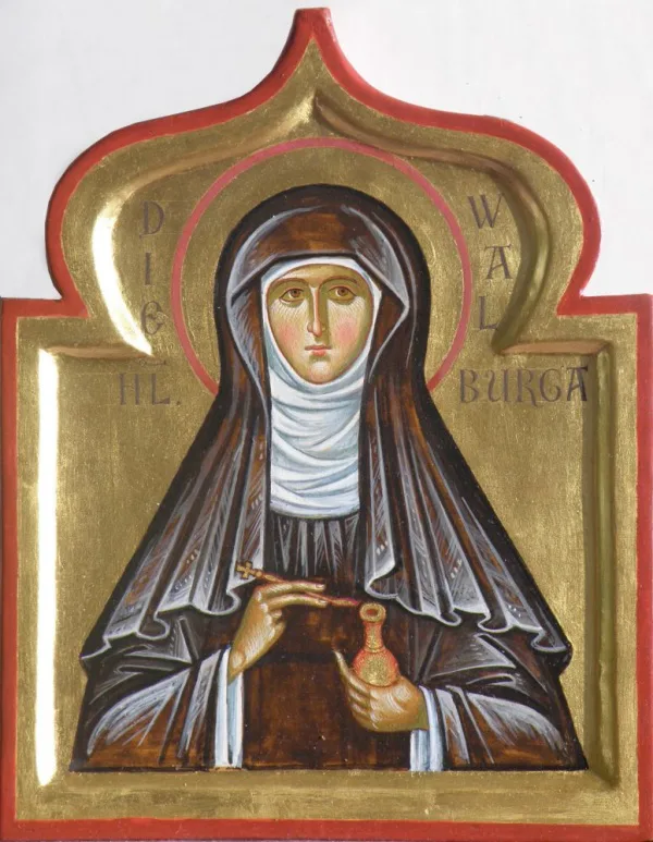 Ikone der Heiligen Walburga.