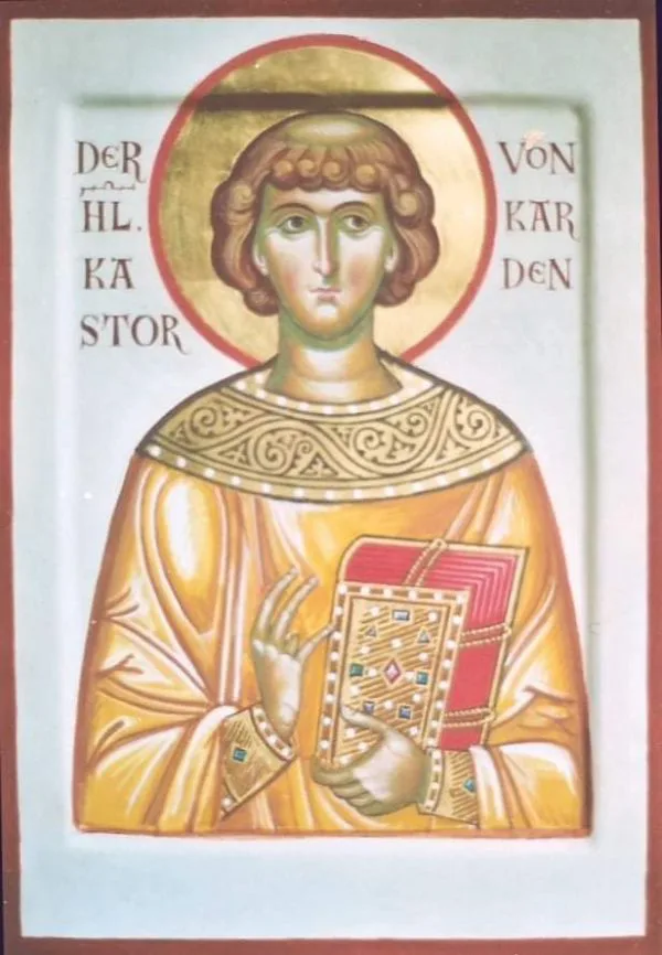 Ikone des Heiligen, geschrieben von Alexander Stoljarov.