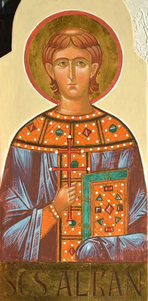 Der Heilige Alban, Ikone von A. Stoljarov