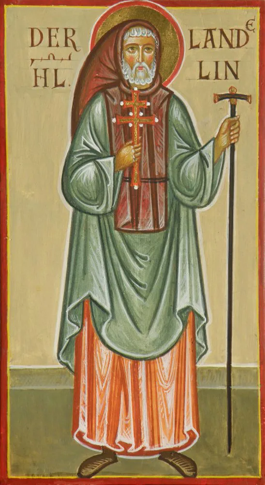 Ikone des hl. Landelin, von A. Stoljarov